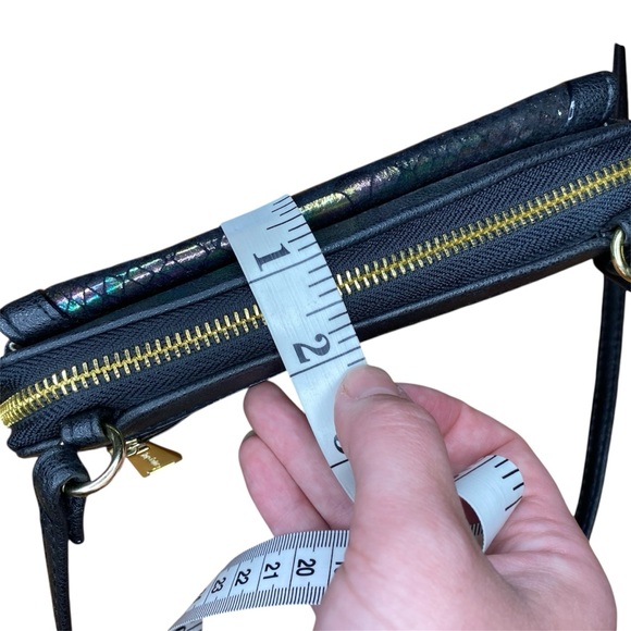 Juicy Couture Crossbody Wallet with Iridescent Mermaid Print and Gold Hardware - Picture 10 of 11